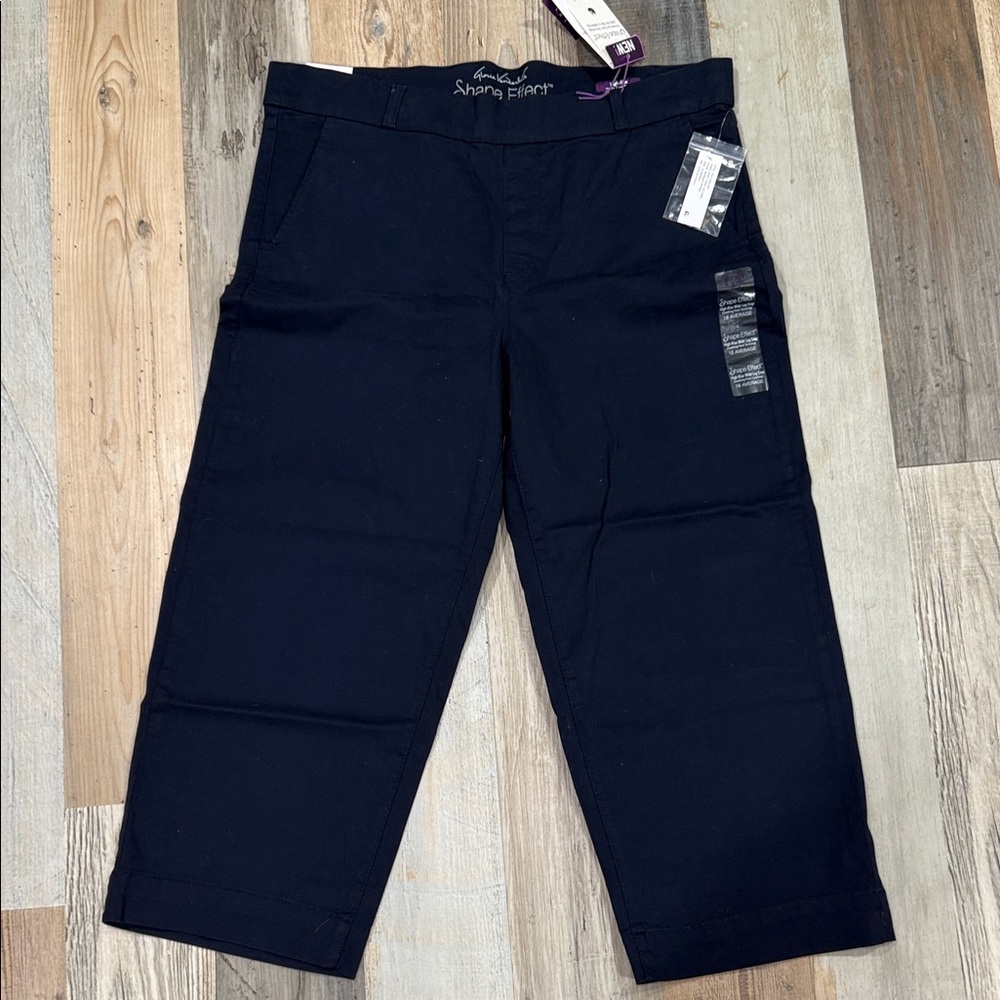 Gloria Vanderbilt Navy Wide Leg Pants